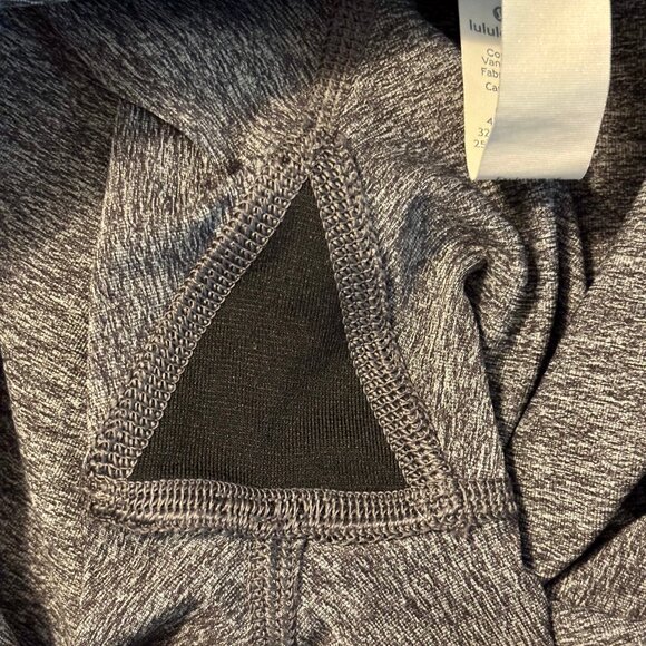 Lululemon Speed Up Crop Heather Gray 19" Side Pocket Mid Rise Leggings Women 6 - Picture 11 of 11